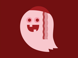 smiling ghost in a kippah with sidelocks