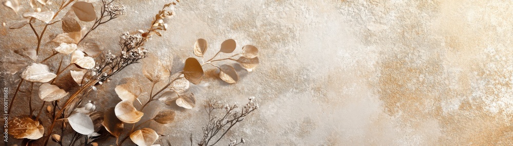 Poster serene light taupe background with soft texture for design projects