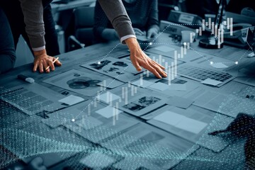 Business people are brainstorming