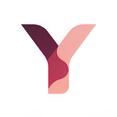 Obraz premium modern logo embodies the shape of the capital letter Y