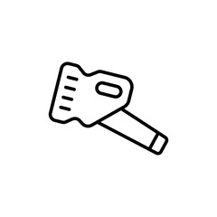 Leaf blower outline icons, minimalist vector illustration ,simple transparent graphic element .Isolated on white background