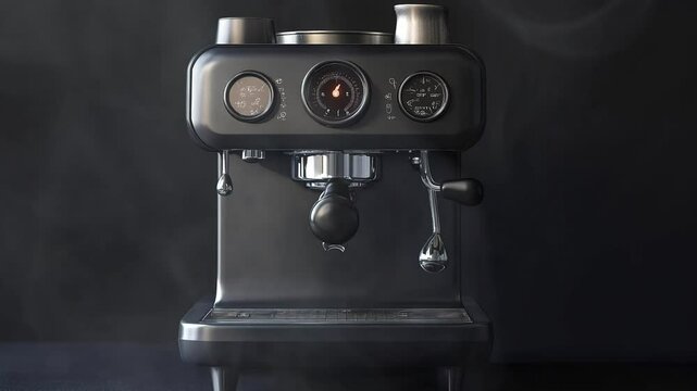 an aesthetic video illustration of espresso machine