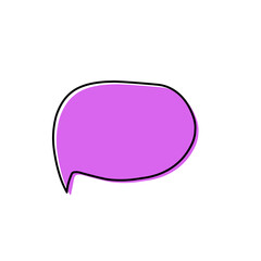Color speech bubble