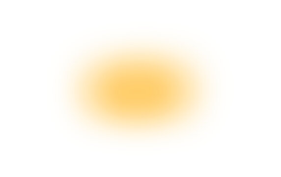 Orange Round Gradient Overlay Transparent Background