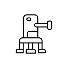 Obraz premium Turret outline icons, minimalist vector illustration ,simple transparent graphic element .Isolated on white background