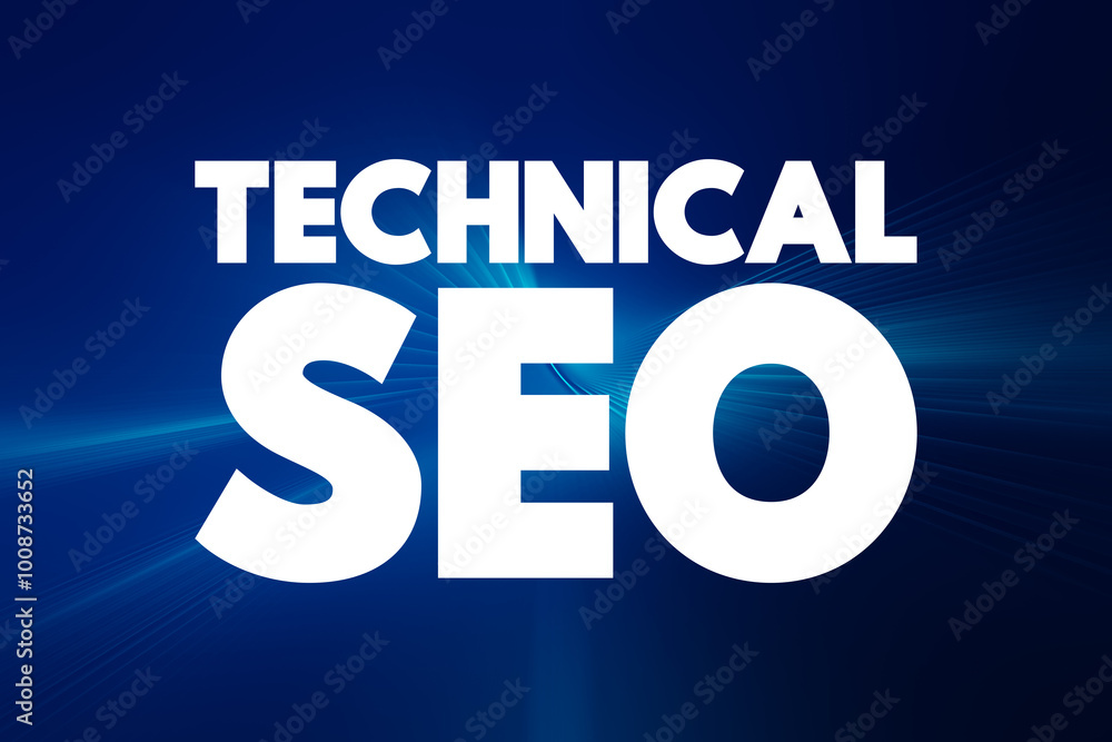 Poster technical seo - process of ensuring that a website meets the technical requirements of modern search