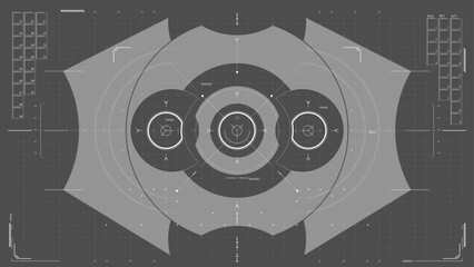 Sci-fi, FUI, UI, futuristic UI, GUI, HUD. Ready to animate.
