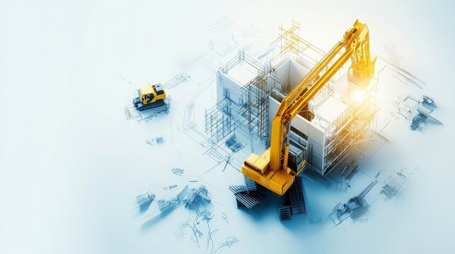 A vibrant infographic comparing traditional construction methods to BIM-based processes, using charts and diagrams to highlight efficiency, cost savings, and time reduction 