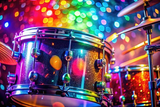 Vibrant Drum Roll Illustration for Celebratory Themes, Performances, Events, and Music Designs