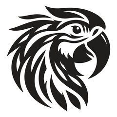Fototapeta premium Modern and simple macaw bird vector illustration.