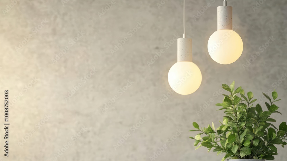 Poster ecofriendly adaptive lighting fixture with modern design, focusing on energy efficiency and user cus