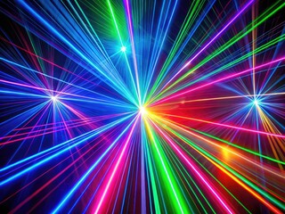 Vibrant Laser Beams in Vector Art Creating Dynamic Patterns and Abstract Designs for Creative Projects