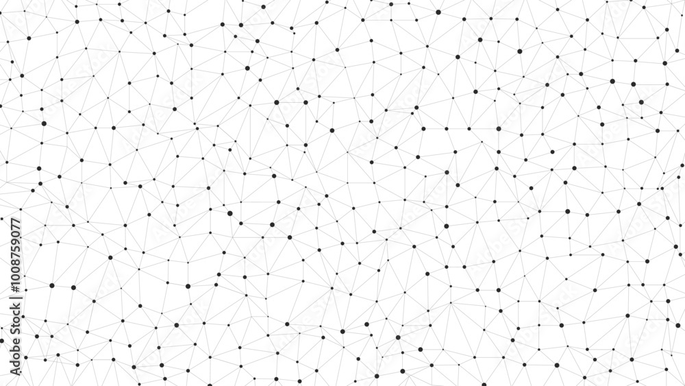 Poster Technology abstract background. Abstract Plexus mesh geometric background. Triangles connected by lines. Minimalist mesh backdrop. Abstract polygonal shape.