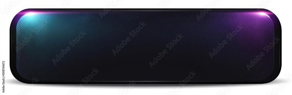Poster ui interface neon game element for ui interface, digital sci-fi drawing. abstract ripped shape for w