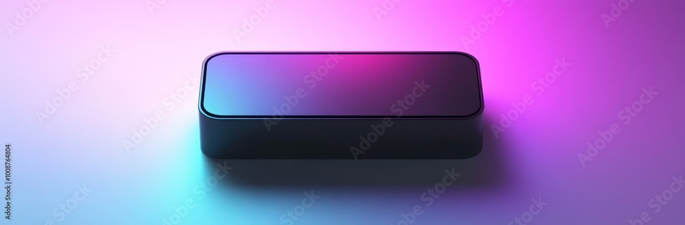 Poster the futuristic horizontal frame is isolated on a black background with neon game elements. this is a