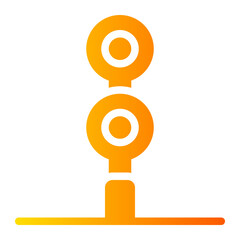 stop signal gradient icon