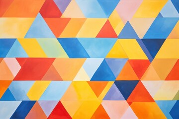 Uniform geometric pattern painting backgrounds art.