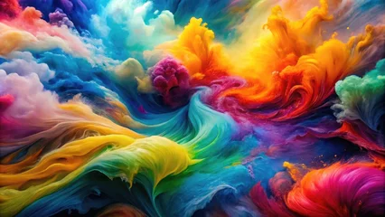 Vibrant Watercolor Abstract Art with Flowing Colors and Textures for Creative Projects and Backgrounds