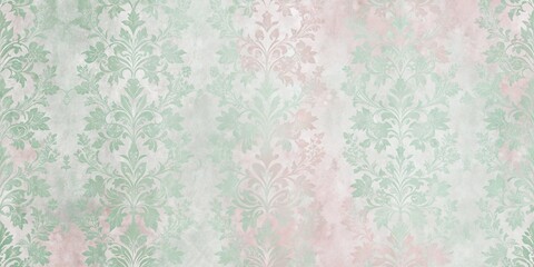 Fototapeta premium Subtle Floral Design in Soft Hues, Enchanting with Delicate Detail and a Hint of Vintage Charm