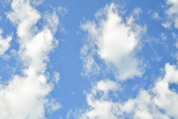 blue sky with clouds