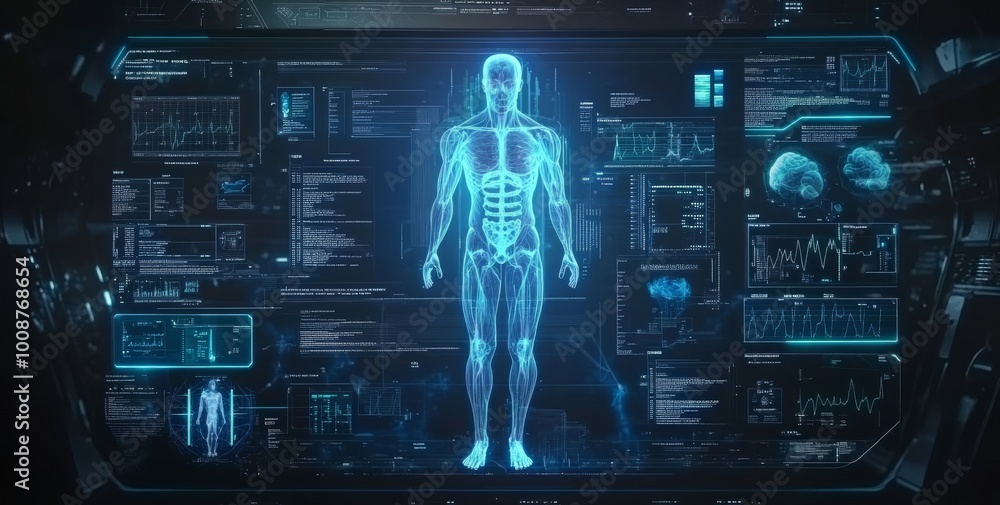 Aufkleber towards a futuristic digital body: a user interface based on scientific principles