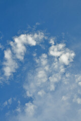 blue sky with white clouds