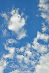 blue sky with white clouds