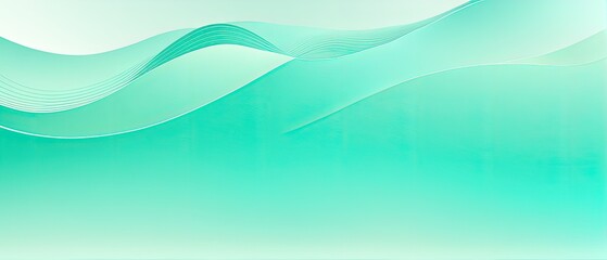 Abstract Mint Green Wave Background