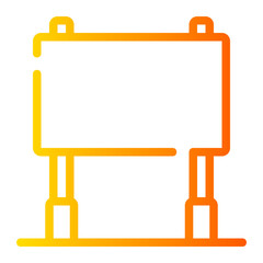Obraz premium billboard gradient icon