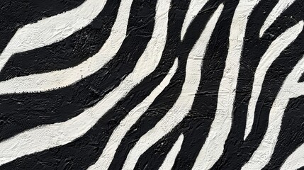 Trendy zebra skin seamless pattern background. Animal fur