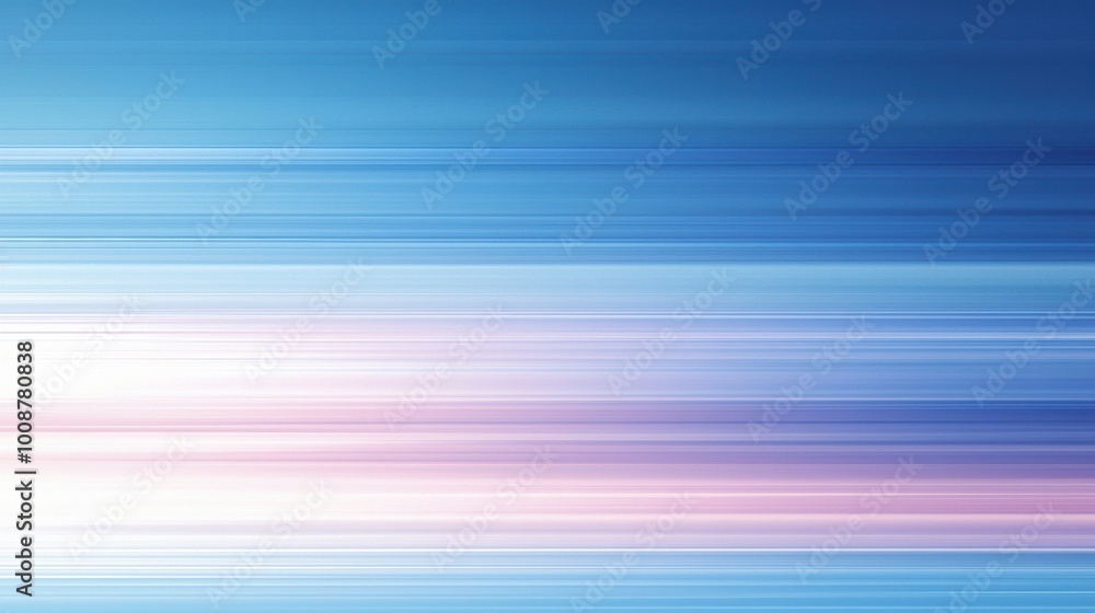 Poster abstract blue and pink horizontal lines create a serene and calming background, perfect for creative