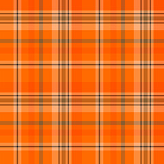 Seamless pattern in unique bright orange colors for plaid, fabric, textile, clothes, tablecloth and other things. Vector image.