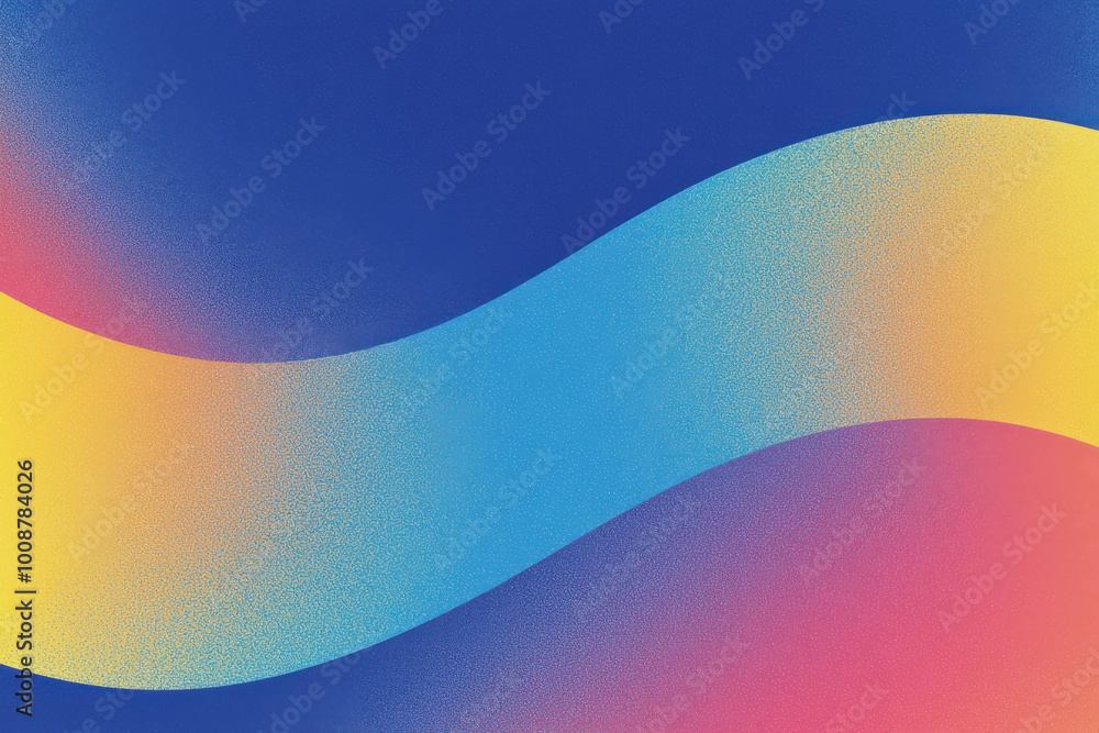 Poster vibrant abstract background featuring smooth curves and a gradient palette, ideal for modern designs