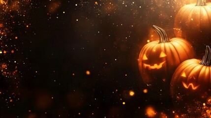 A group of pumpkins with their eyes open and a few of them have a smile on their faces