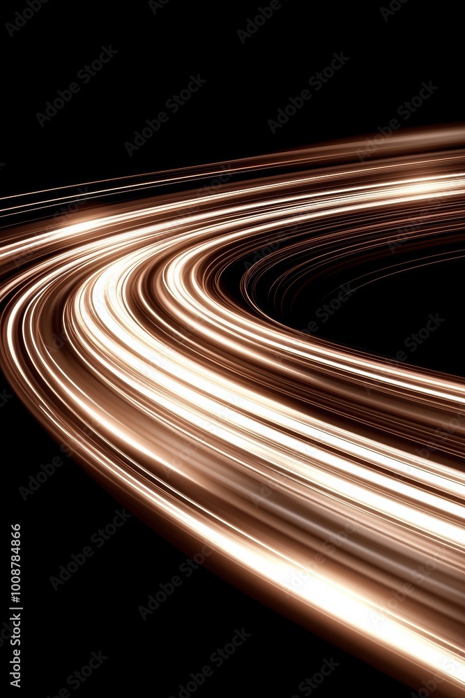 Aufkleber dynamic light trails swirl gracefully against a dark backdrop, creating an abstract yet captivating 