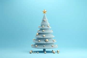 Christmas tree snow blue.