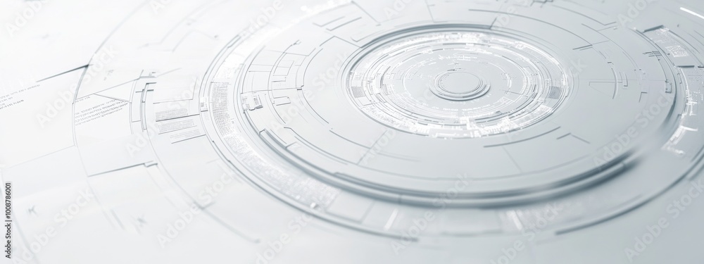 Poster 3d illustration of big data. hud with cloud technology. global database with stock in black and whit