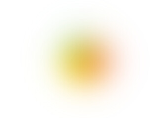 Blur gradient circle transparent background. Holographic isolated blurred circles yellow color dots. Abstract design elements