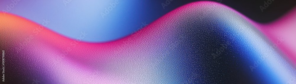 Poster abstract colorful waves with smooth texture and gradient hues create a vibrant background, perfect f