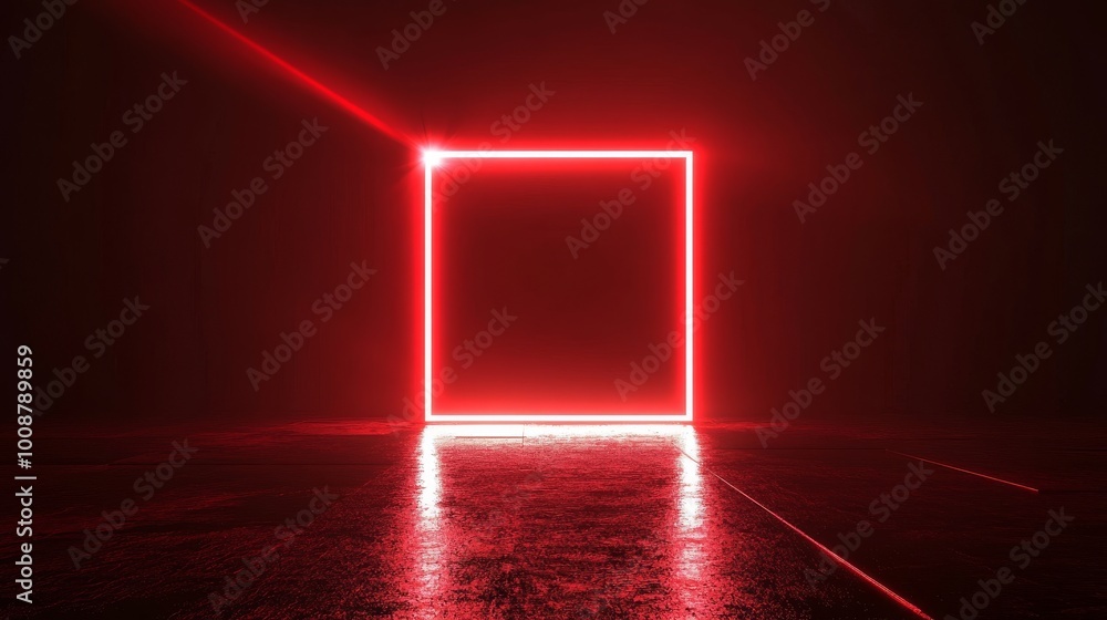 Poster interface hud for e-sports and technology business with a red display abstract technology.