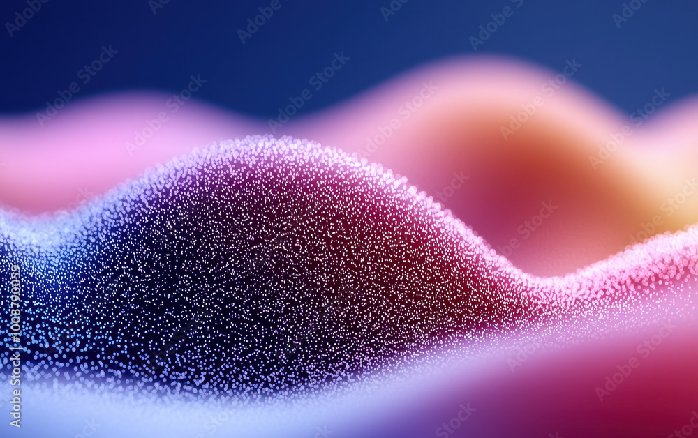 Poster abstract waves of vibrant colors with a textured surface, creating a visually captivating flow. perf