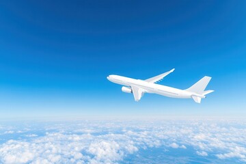 Jet aircraft maneuvering above the clouds