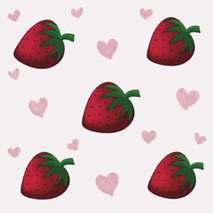 A strawberry background