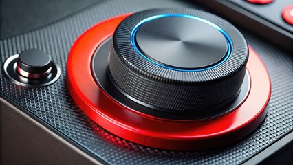 Volume Control Dial with a Button to Increase Sound Level for Audio Devices and Music Players