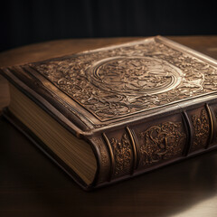Fototapeta premium a book on a table