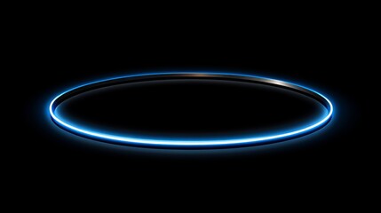 The 3D rendering shows a blue round hologram emitting rays of light. This is a sci-fi futuristic interface with a glowing portal. This is a great background for a tech title, a news headline, or a