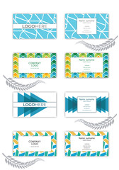 Print Abstract business identity design card template.