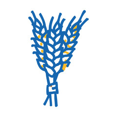 ear barley harvest doodle icon sketch vector. ear barley harvest sign. isolated symbol illustration