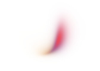 Blurry gradient shape on transparent background