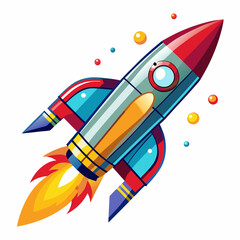 space rocket vector illustration